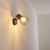 Bacau Muurlamp Zwart-Goud, 1-licht