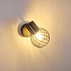 Bacau Muurlamp Zwart-Goud, 1-licht
