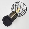 Bacau Muurlamp Zwart-Goud, 1-licht