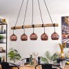 Ripoll Hanglamp, Kogellampje, Hanglamp Natuurlijke kleuren, Zwart, 5-lichts