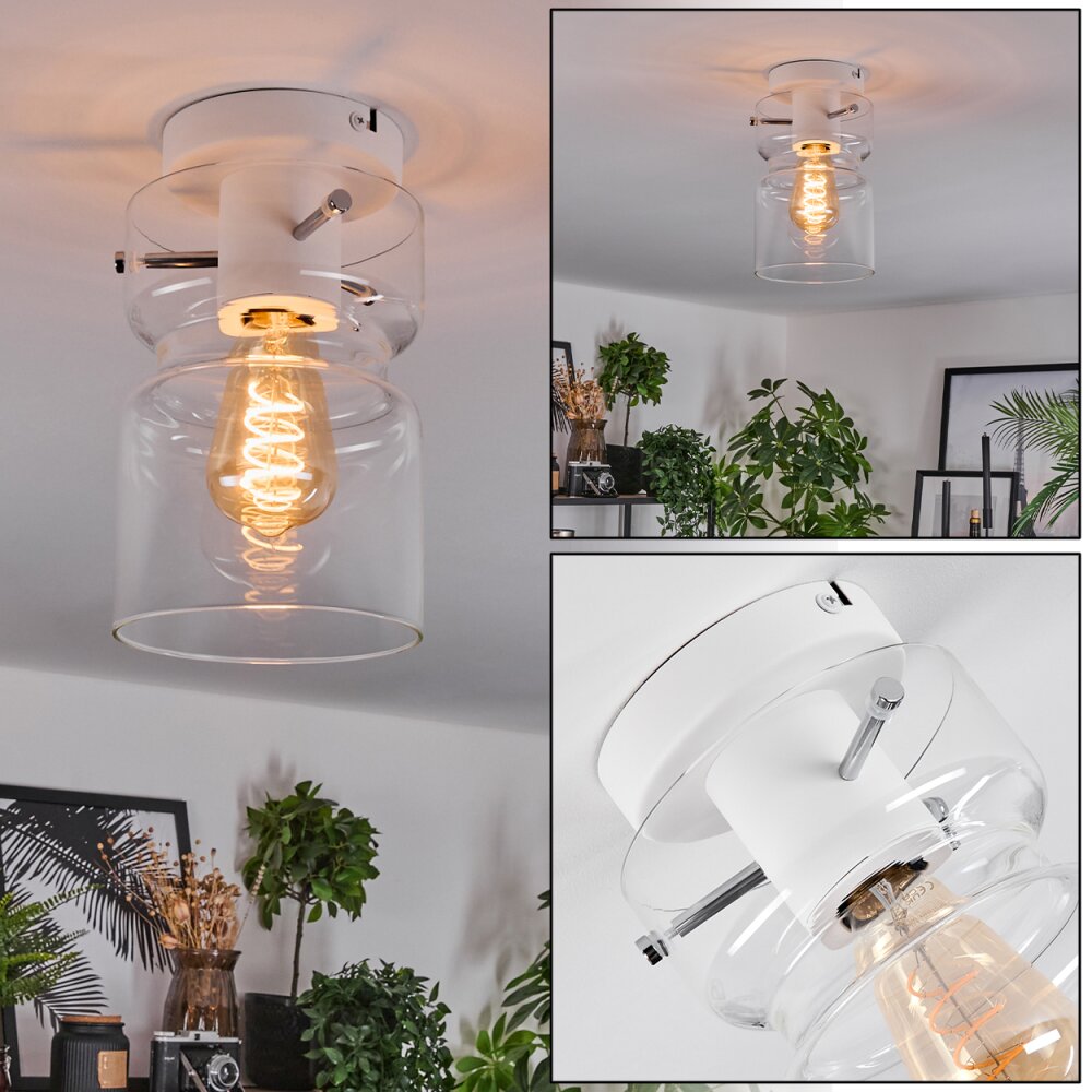 Hasvik Plafondlamp, Plafondspot Wit, 1-licht main product photo
