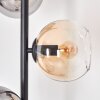 Koyoto Staande lamp Amber, Duidelijk, Rookkleurig, 3-lichts