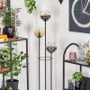 Koyoto Staande lamp 30 cm Hout donker, Zwart, 3-lichts