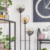 Koyoto Staande lamp 30 cm Hout donker, Zwart, 3-lichts