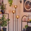 Koyoto Staande lamp 25 cm Hout licht, Zwart, 3-lichts
