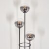 Gastor Staande lamp 25 cm Hout licht, Zwart, 3-lichts
