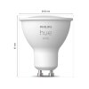 Philips Hue White LED GU10 5,2 Watt 2700 Kelvin 400 Lumen Philips Hue White LED GU10 5,2 Watt 2700 Kelvin 400 Lumen