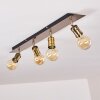 Lagunita Plafondlamp Oud messing, 4-lichts