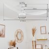Follseland plafondventilator LED Wit, 1-licht, Afstandsbediening