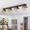 Koyoto  Hanger Glas 15 cm Goud, Duidelijk, 4-lichts