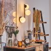 Chehalis Kogellampje, Wandlamp Wit, 3-lichts
