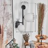 Chehalis Kogellampje, Wandlamp Wit, 3-lichts