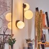 Chehalis Kogellampje, Wandlamp Wit, 3-lichts