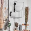 Chehalis Kogellampje, Wandlamp Wit, 3-lichts
