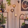 Gastor Staande lamp 30 cm Hout licht, Zwart, 3-lichts