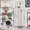 Koyoto Staande lamp 30 cm Hout licht, Zwart, 3-lichts