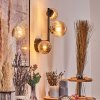 Chehalis Kogellampje, Wandlamp Amber, 3-lichts