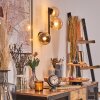 Chehalis Kogellampje, Wandlamp Amber, 3-lichts