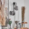 Chehalis Kogellampje, Wandlamp 28 cm Chroom, Duidelijk, Rookkleurig, 3-lichts