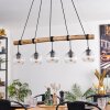 Ripoll Hanglamp, Kogellampje, Hanglamp Natuurlijke kleuren, Zwart, 5-lichts