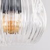Ripoll Hanglamp, Kogellampje, Hanglamp Natuurlijke kleuren, Zwart, 5-lichts