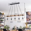 Ripoll Hanglamp, Kogellampje, Hanglamp Natuurlijke kleuren, Zwart, 5-lichts