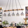 Ripoll Hanglamp, Kogellampje, Hanglamp Natuurlijke kleuren, Zwart, 5-lichts