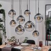 Gastor Hanglamp, Kogellampje, Hanglamp Duidelijk, Rookkleurig, 8-lichts