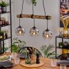 Ripoll Hanglamp, Kogellampje, Hanglamp Natuurlijke kleuren, Zwart, 3-lichts