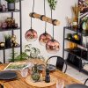 Ripoll Hanglamp, Kogellampje, Hanglamp Natuurlijke kleuren, Zwart, 3-lichts