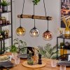 Koyoto Hanglamp, Kogellampje, Hanglamp Natuurlijke kleuren, Zwart, 3-lichts Koyoto Hanglamp, Kogellampje, Hanglamp Natuurlijke kleuren, Zwart, 3-lichts