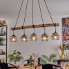 Ripoll Hanglamp, Kogellampje, Hanglamp Natuurlijke kleuren, Zwart, 5-lichts