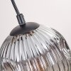 Ripoll Hanglamp, Kogellampje, Hanglamp Natuurlijke kleuren, Zwart, 5-lichts