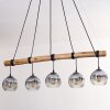 Ripoll Hanglamp, Kogellampje, Hanglamp Natuurlijke kleuren, Zwart, 5-lichts