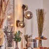 Chehalis Kogellampje, Wandlamp 23 cm Rookkleurig, 3-lichts
