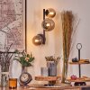 Chehalis Kogellampje, Wandlamp 23 cm Rookkleurig, 3-lichts