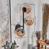 Chehalis Kogellampje, Wandlamp Amber, 3-lichts