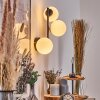 Chehalis Kogellampje, Wandlamp 28 cm Wit, 3-lichts