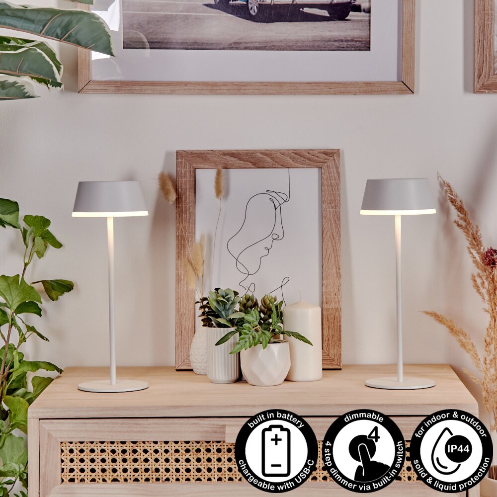 Romdrup Buiten tafellamp, Tafellamp LED Wit, 1-licht main product photo