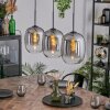 Apedo Hanglamp, Hanglamp Duidelijk, Rookkleurig, 3-lichts