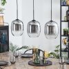 Apedo Hanglamp, Hanglamp Duidelijk, Rookkleurig, 3-lichts