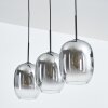 Apedo Hanglamp, Hanglamp Duidelijk, Rookkleurig, 3-lichts