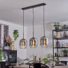Apedo Hanglamp, Hanglamp Duidelijk, Rookkleurig, 3-lichts