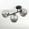 Chehalis Plafondlamp, Kogellampje Rookkleurig, 3-lichts