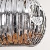 Ripoll Hanglamp, Kogellampje, Hanglamp Natuurlijke kleuren, Zwart, 3-lichts
