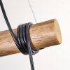 Ripoll Hanglamp, Kogellampje, Hanglamp Natuurlijke kleuren, Zwart, 3-lichts