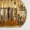 Ripoll Hanglamp, Kogellampje, Hanglamp Natuurlijke kleuren, Zwart, 3-lichts