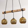 Ripoll Hanglamp, Kogellampje, Hanglamp Natuurlijke kleuren, Zwart, 3-lichts