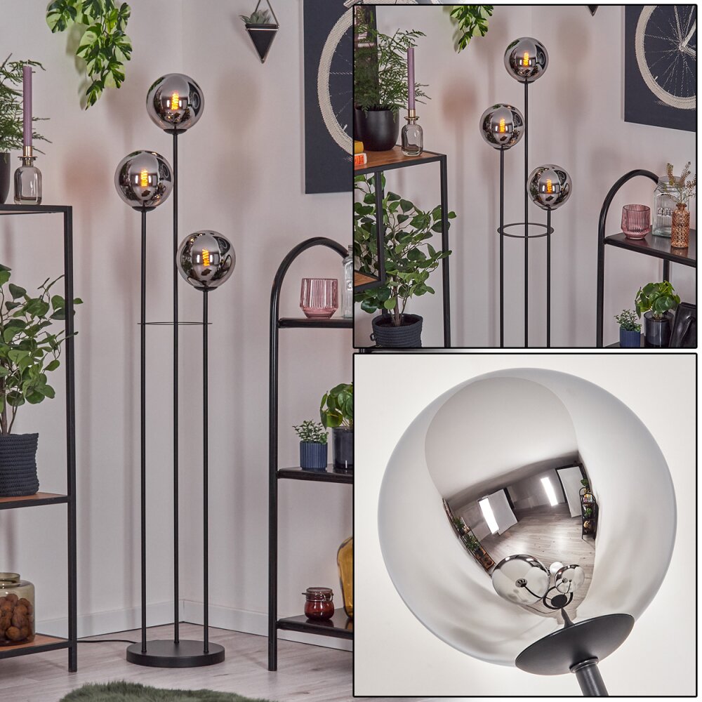 Gastor Staande lamp Zwart, 3-lichts main product photo