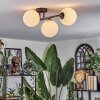 Chehalis Plafondlamp, Kogellampje Wit, 3-lichts